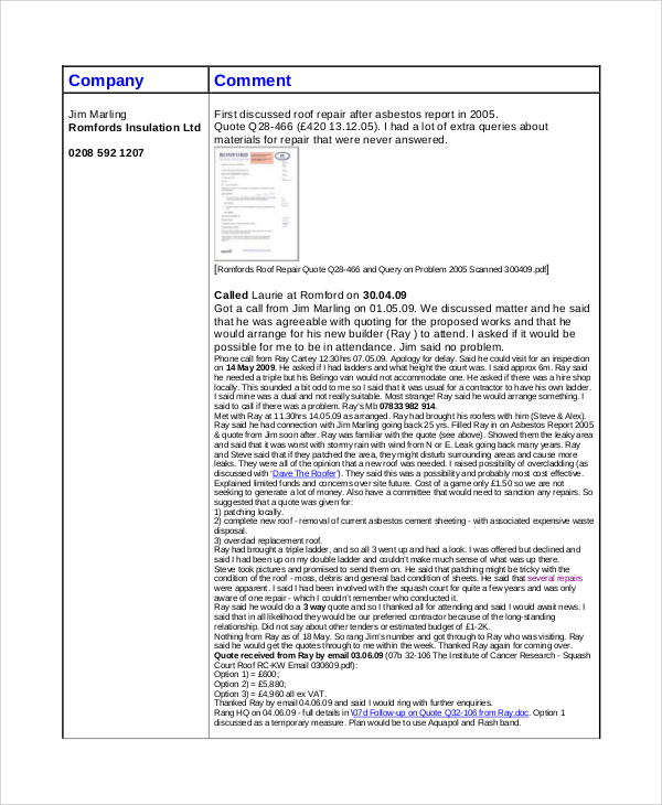 FREE 6 Sample Repair Quote Templates In PDF