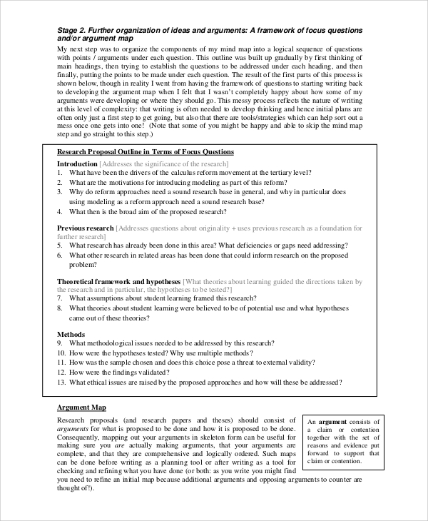 sample product research proposal