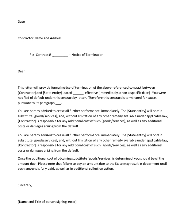 Letter Of Termination Template from images.sampletemplates.com
