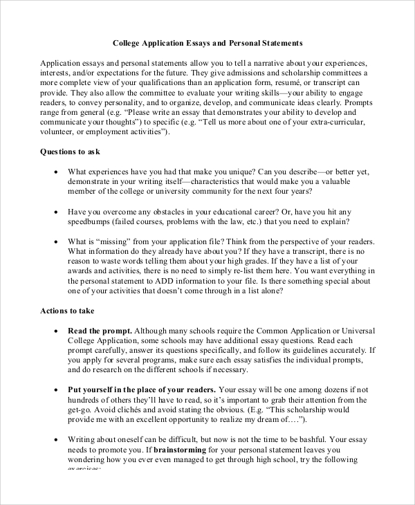 FREE 7+ Personal Essay Samples in PDF