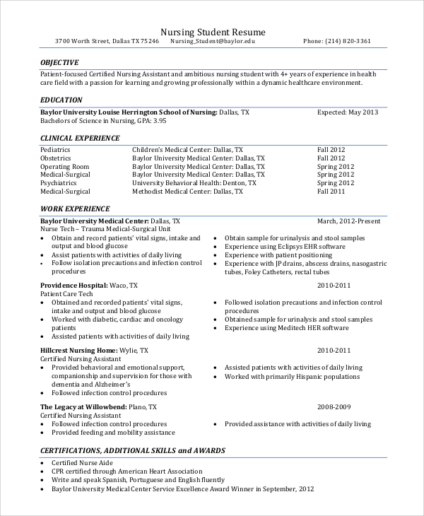 FREE 8+ Resume Objective Samples in PDF | MS Word