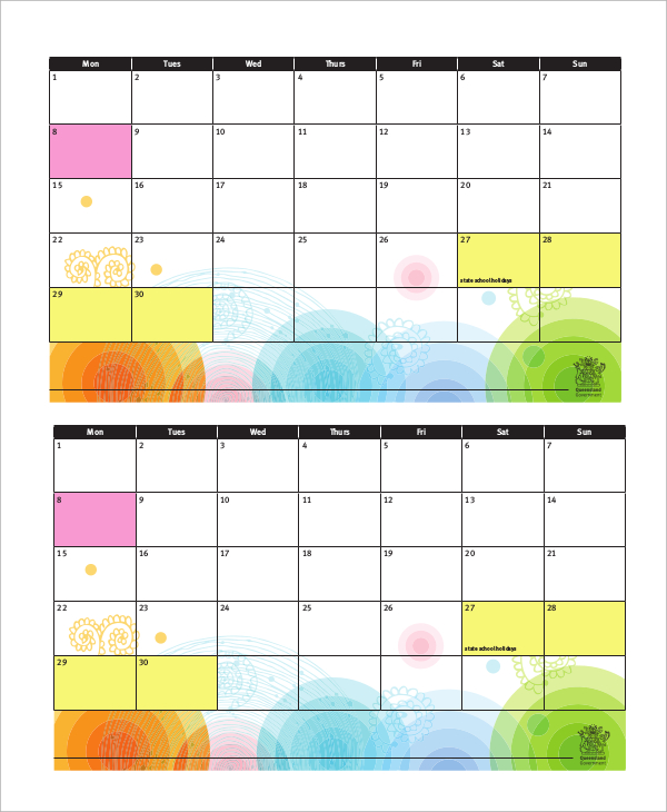 FREE 8 Sample Homework Calendar Templates In PDF FREE 8 Sample Homework Calendar Templates In PDF