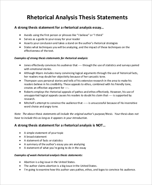 rhetorical analysis essay example pdf