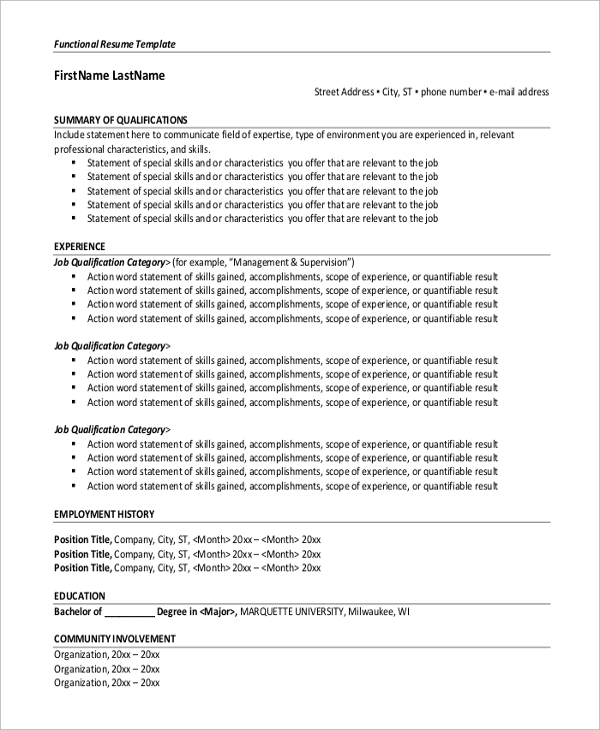 FREE 28+ Simple Resume Format in MS Word  PDF