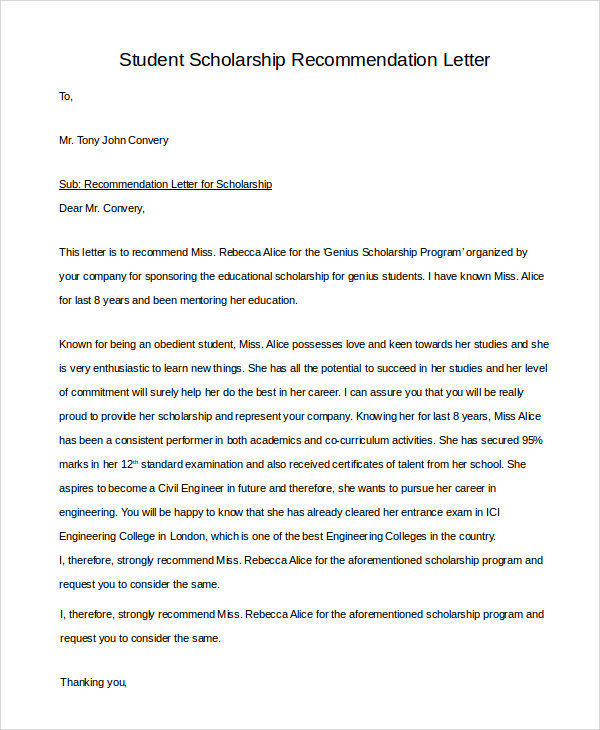 letter of recommendation for student scholarship1