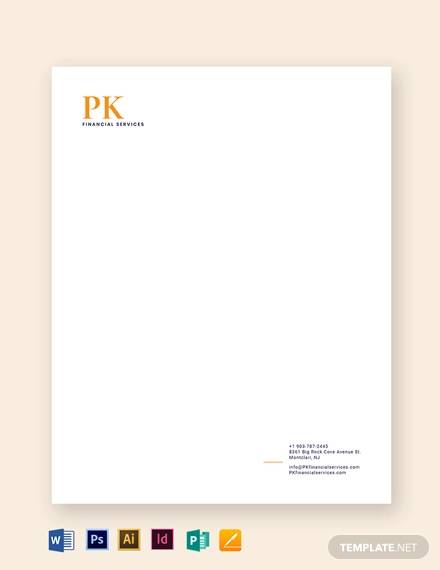accounting letterhead template