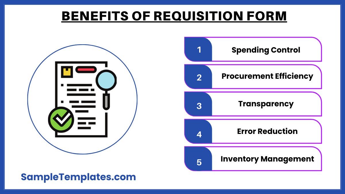 benefits of requisition form