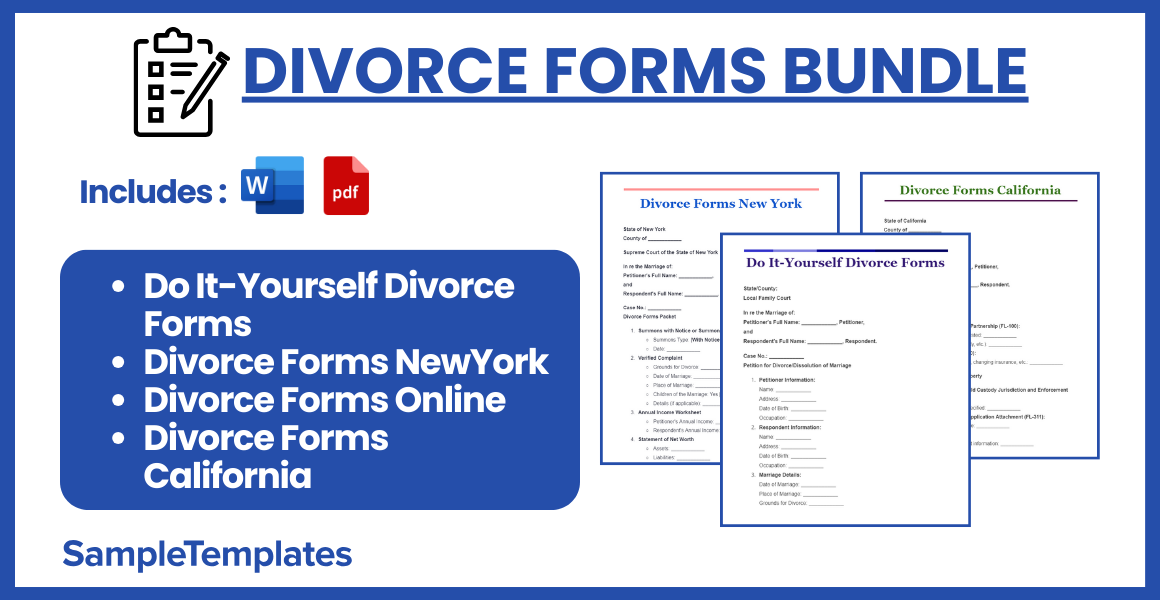 divorce forms bundle