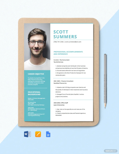 financial accountant resume template