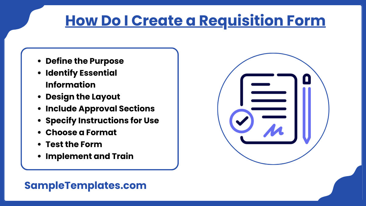 how do i create a requisition form