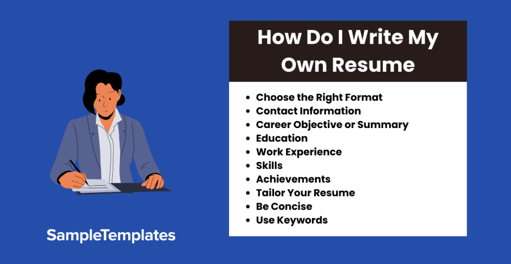 how do i write my own resume 1024x530