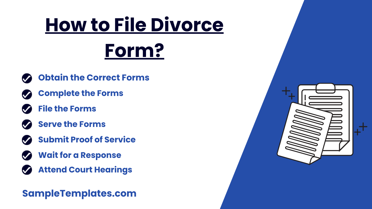 how to file divorce form