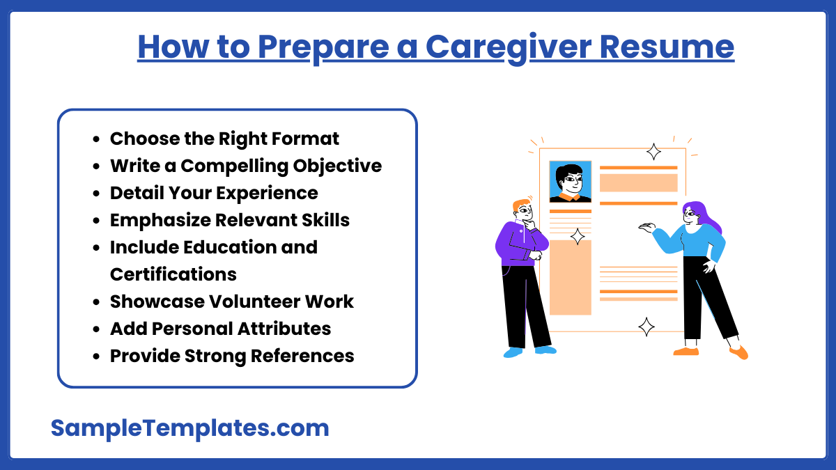 how to prepare a caregiver resume