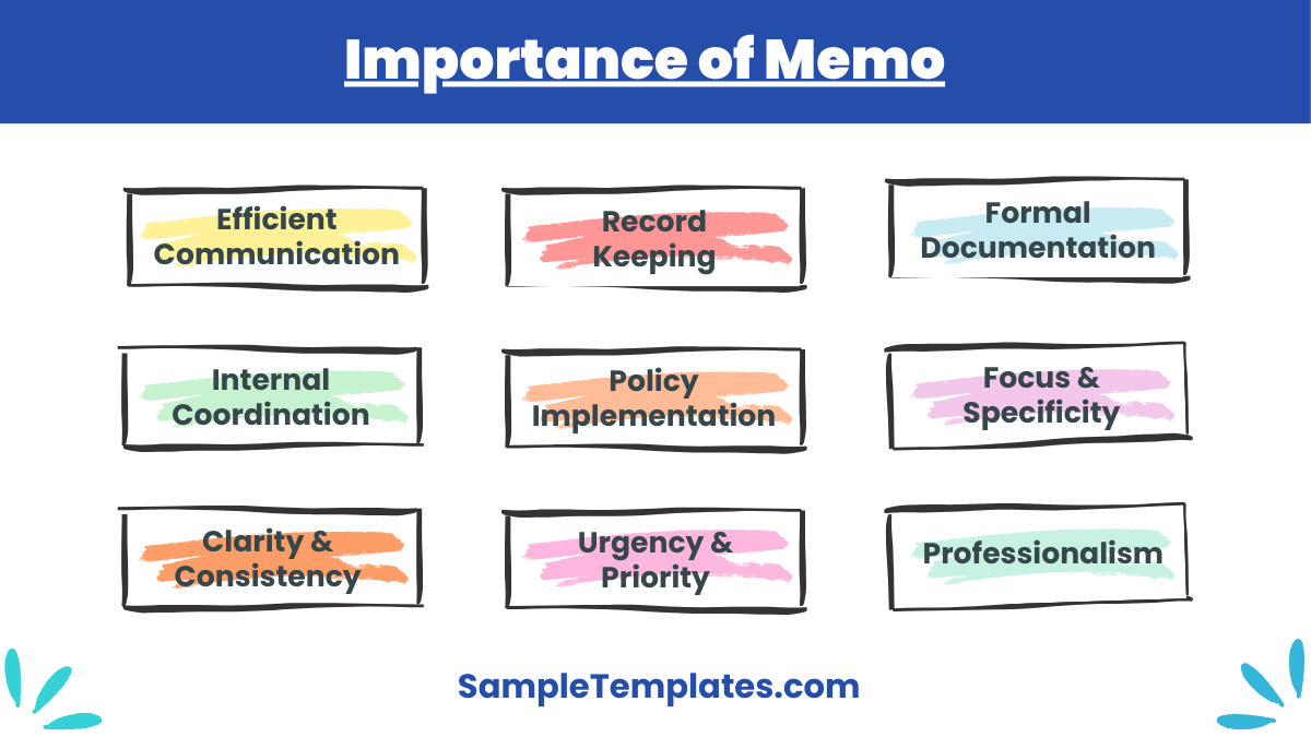 importance of memo