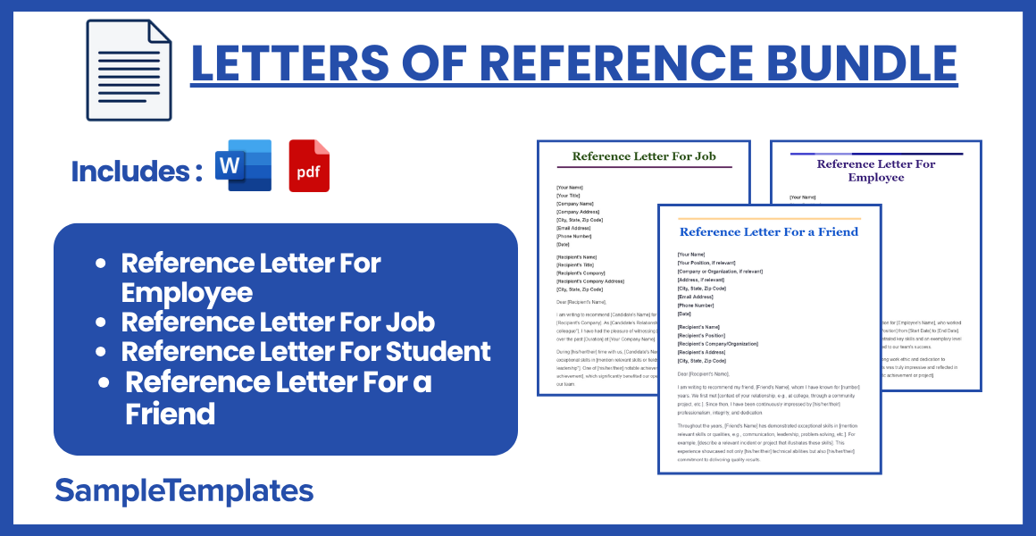 letters of reference bundle