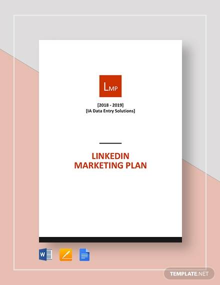 linkedin marketing plan template