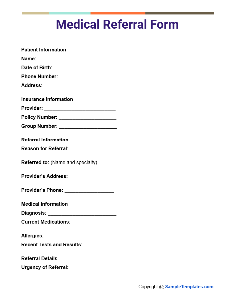 medical referral form