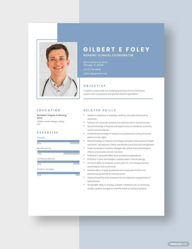 nursing clinical coordinator resume template