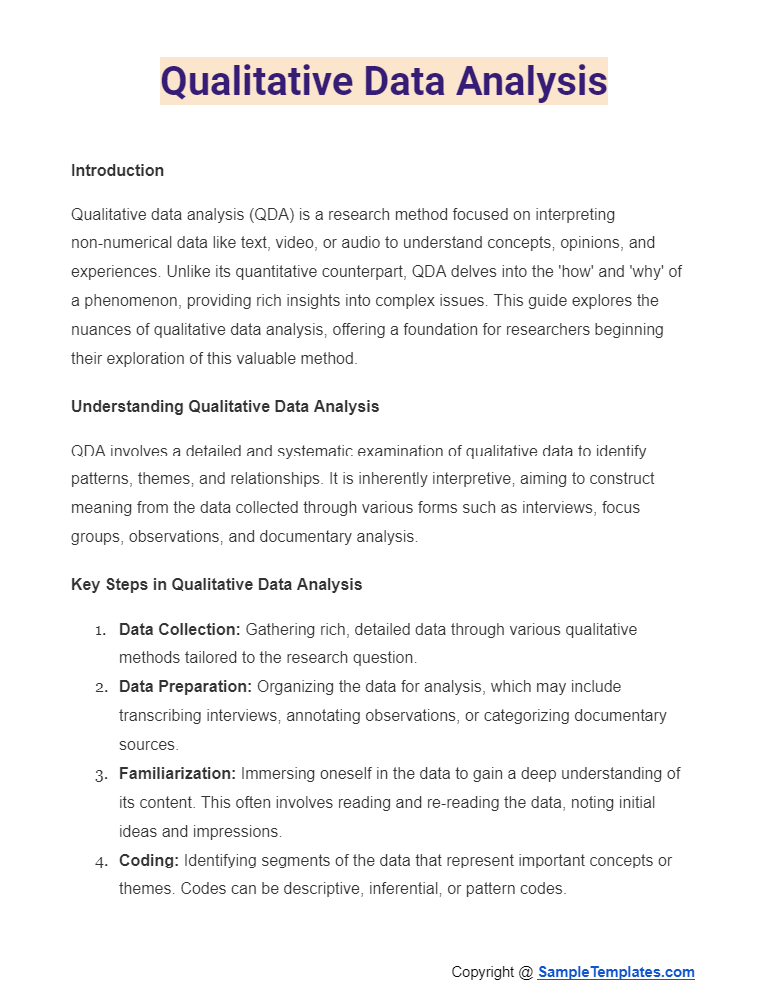 qualitative data analysis