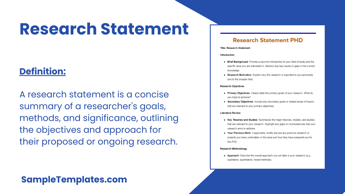 Research Statement