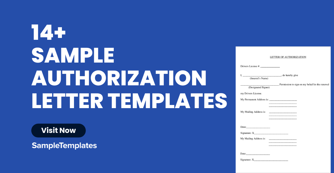 sample authorization letter template