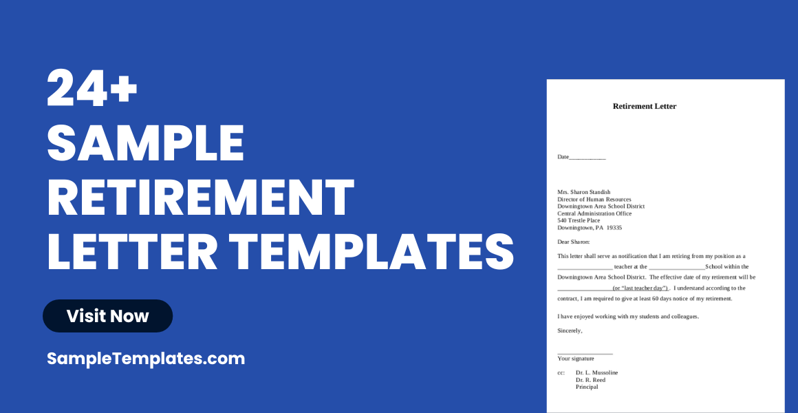 sample retirement letter templates