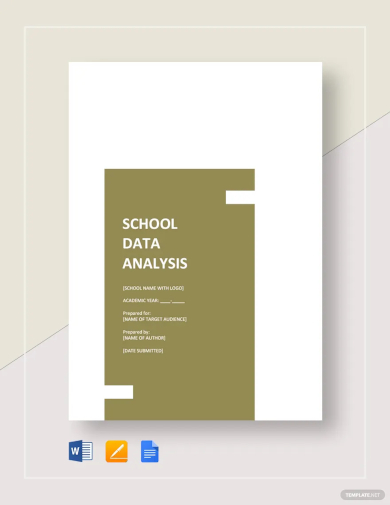 school data analysis template