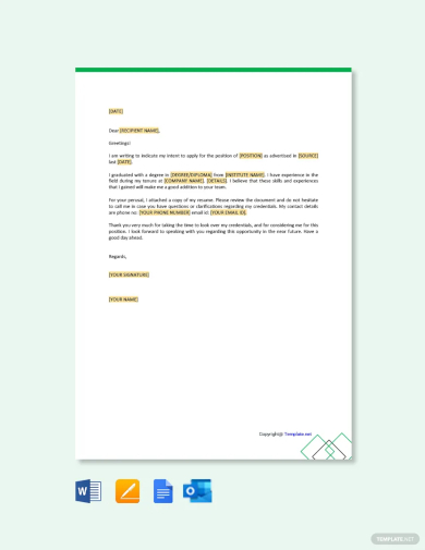 simple letter of intent template