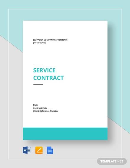 FREE 19  Simple Service Contract Samples in MS Word PDF Google Docs