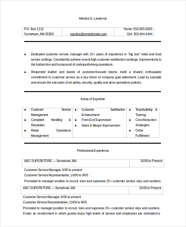 FREE 8+ Sample Customer Service Objective Templates in PDF MS Word