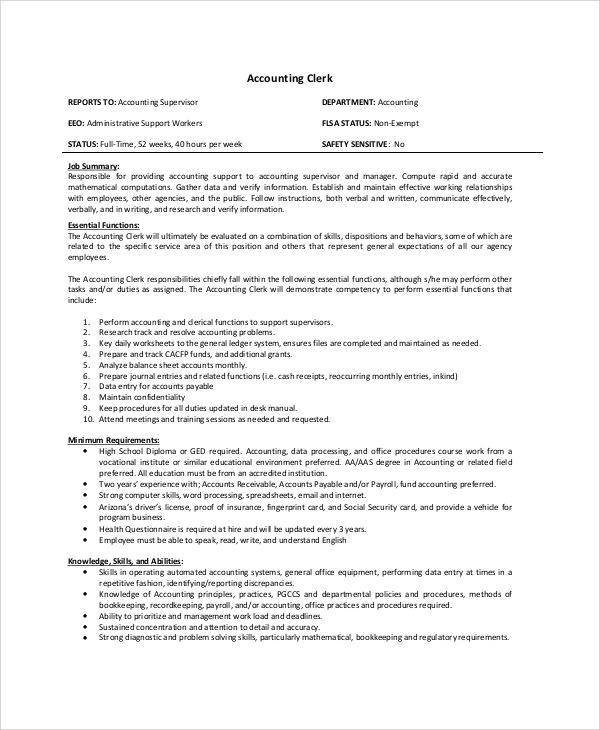 free-13-sample-accounting-clerk-job-description-templates-in-pdf