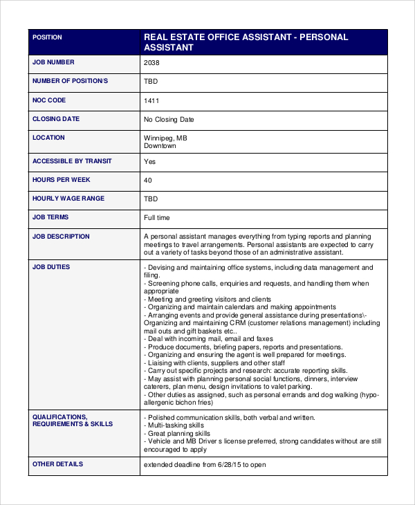 Real Estate Executive Assistant Job Description : Executive Assistant: Job Description, Salary, and Skills : This is why they do these tasks so well.