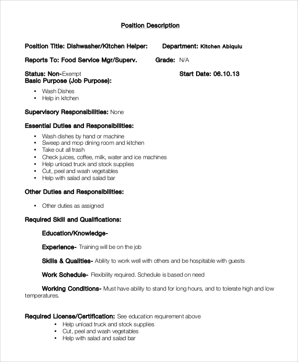 free-8-sample-dishwasher-job-description-templates-in-pdf-ms-word