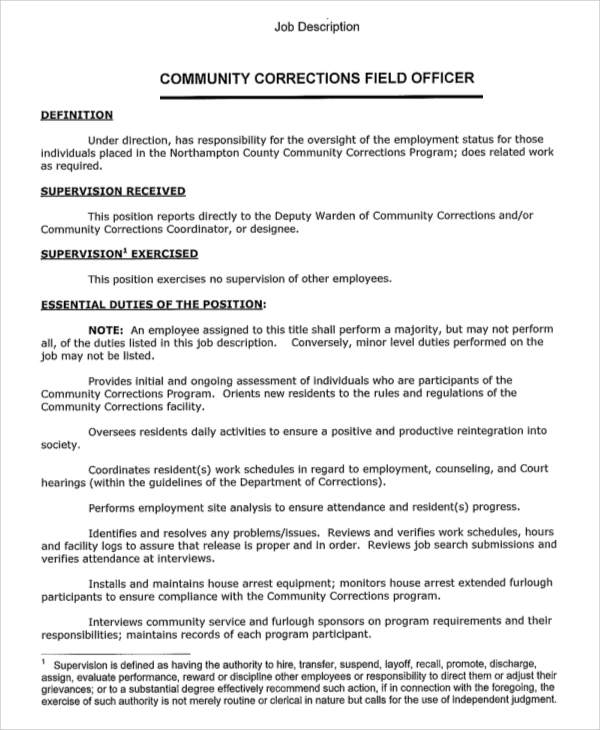 free-7-sample-correctional-officer-job-description-templates-in-pdf