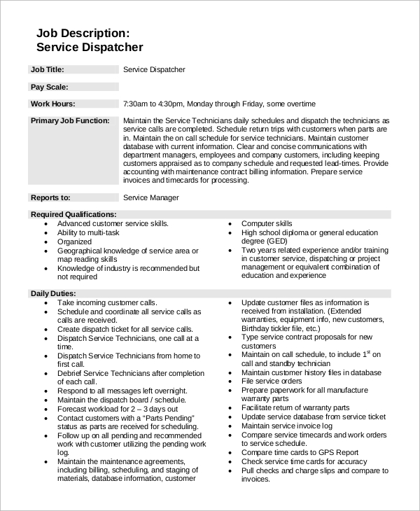 dispatcher-job-description-sample-master-template