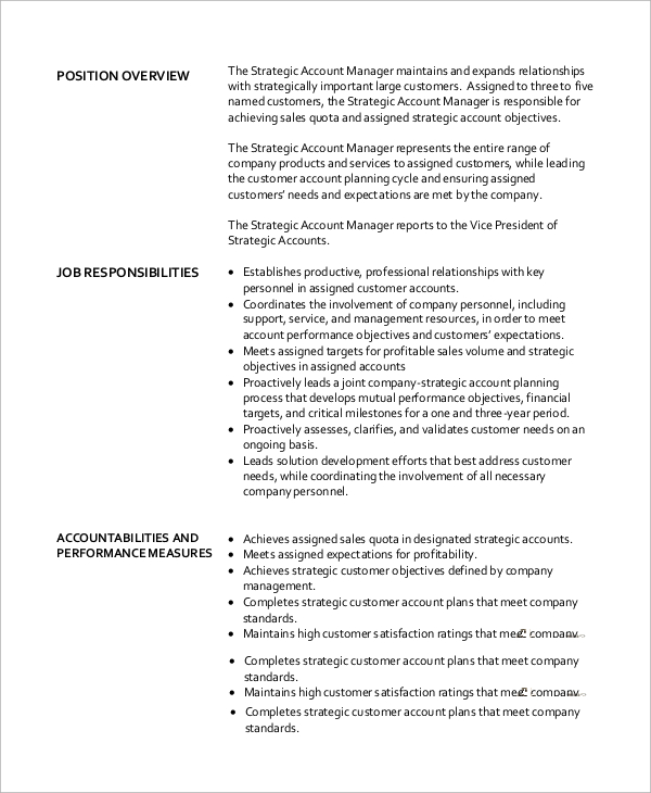 strategic account manager job description1