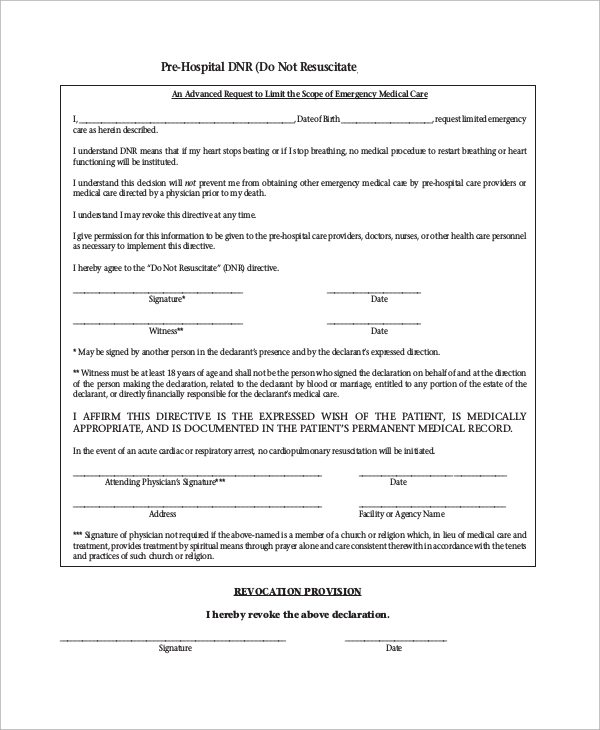 free-10-sample-do-not-resuscitate-forms-in-ms-word-pdf