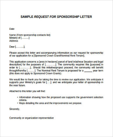 application letter for study sponsorship