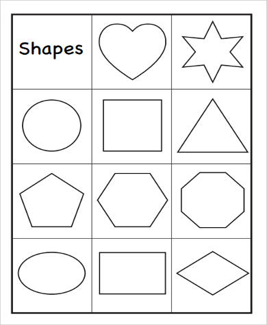 printable preschool shapes worksheet