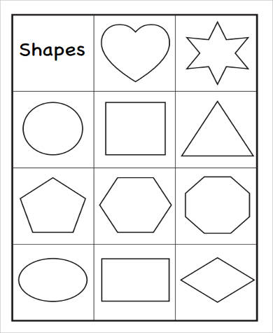 20  Printable Pictures Of Shapes : Free Coloring Pages