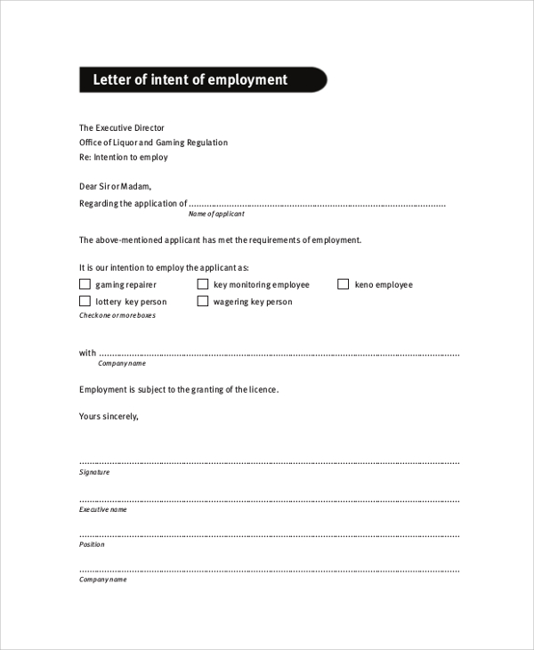 FREE 47+ Sample Letter of Intent in PDF | MS Word | Pages ...