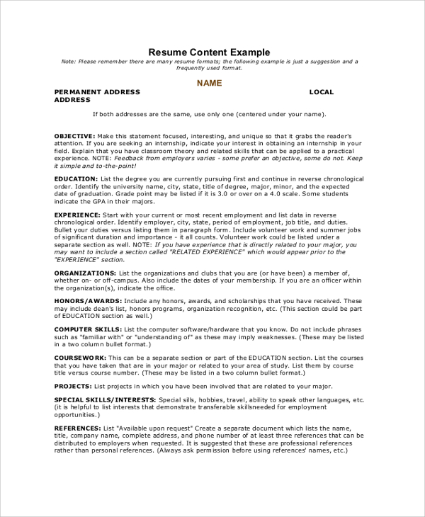 objective for resume hotel management