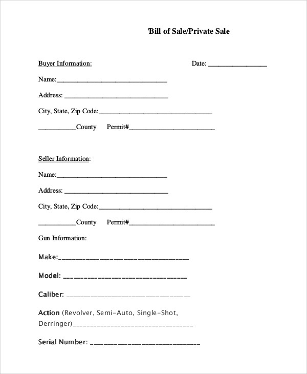 Gun Receipt Template Doc Pretty Receipt Forms