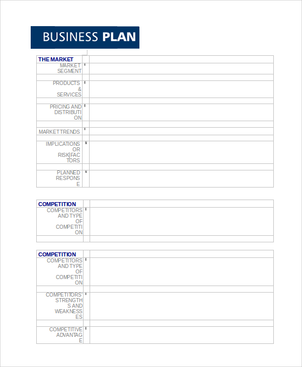 sample business marketing plan in word