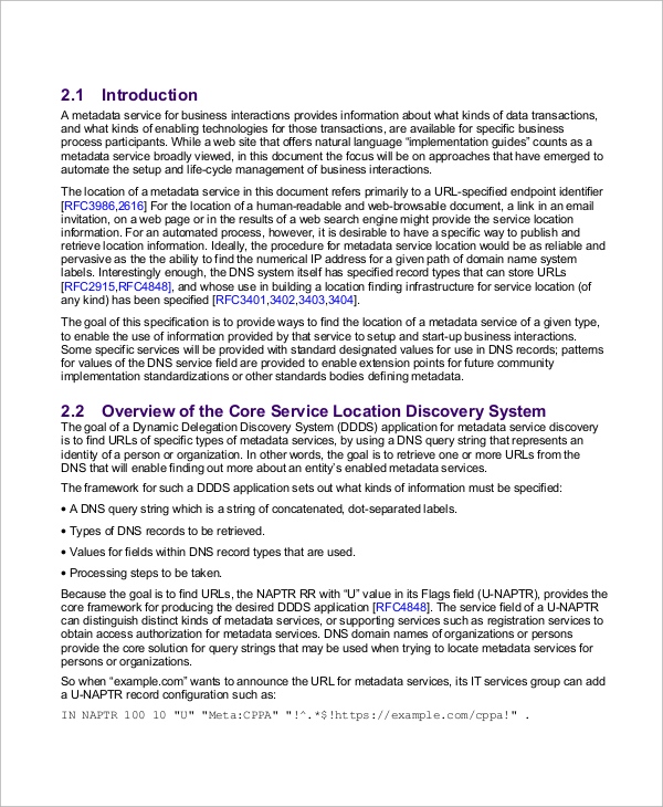 business services document