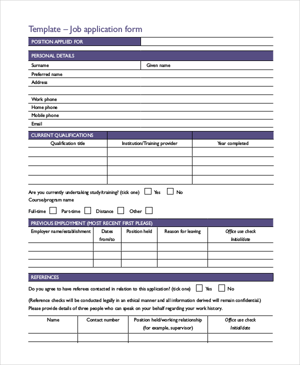 playful free printable job application form russell website