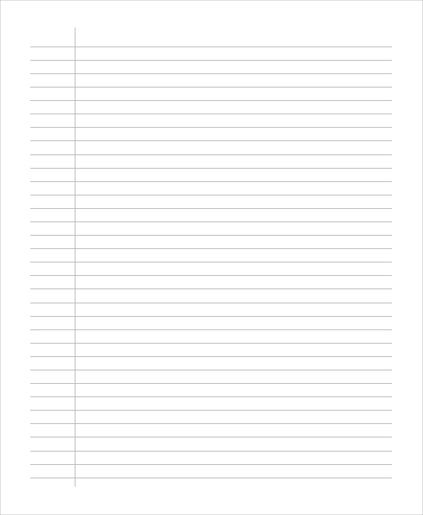 free 8 printable lined papers in pdf ms word