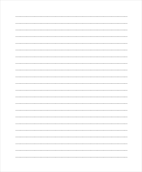 FREE 8+ Printable Lined Papers in PDF | MS Word