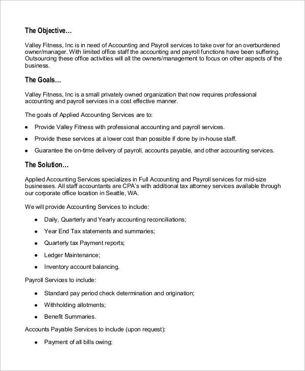 small business proposal 
