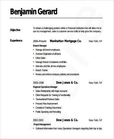 Free 11 Sample Account Manager Resume Templates In Pdf Ms